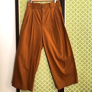 Madewell Pleated High-Waisted, Wide-Leg Pants